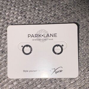 Park Lane Black Stud Earrings